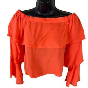 Chloe & Katie Ruffle Off The Shoulder Top